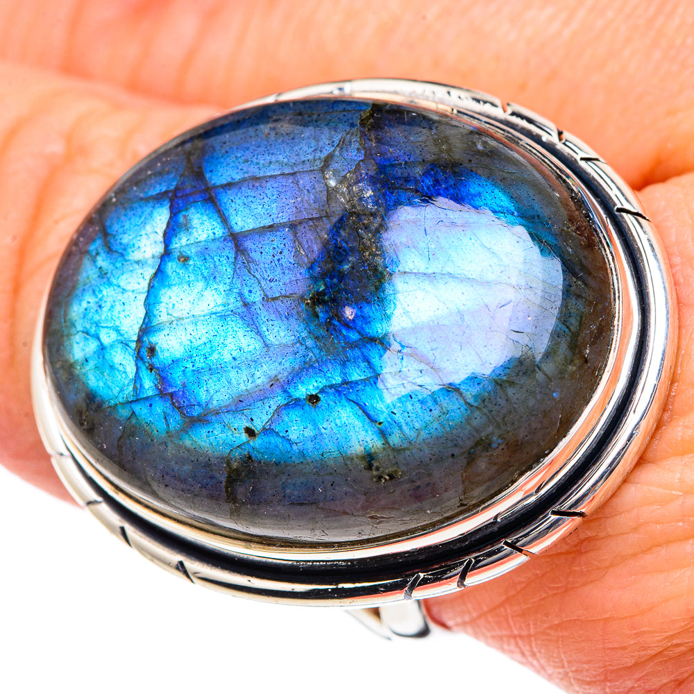 Labradorite Rings handcrafted by Anasilvercos - RING95072