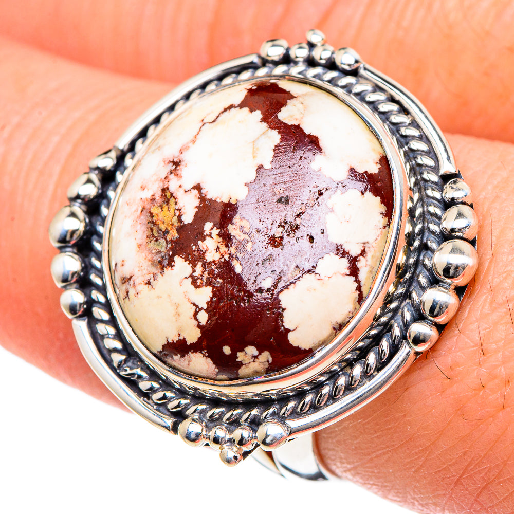 Wild Horse Jasper Rings handcrafted by Anasilvercos - RING95090