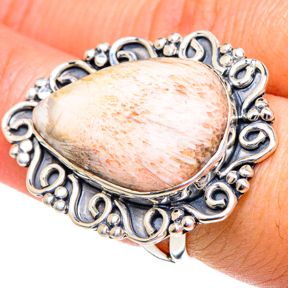 Scolecite Rings handcrafted by Anasilvercos - RING95095