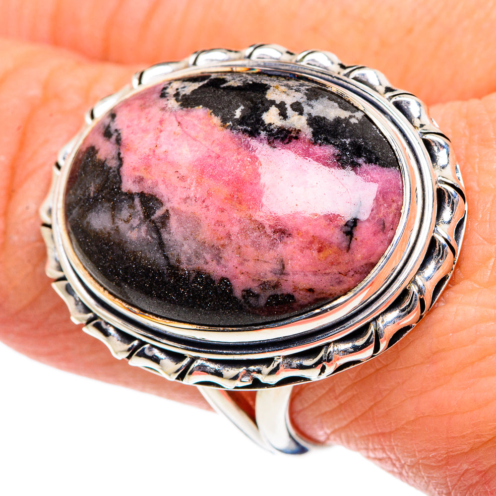 Rhodochrosite Rings handcrafted by Anasilvercos - RING95100