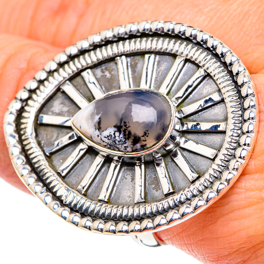 Dendritic Opal Rings handcrafted by Anasilvercos - RING95112