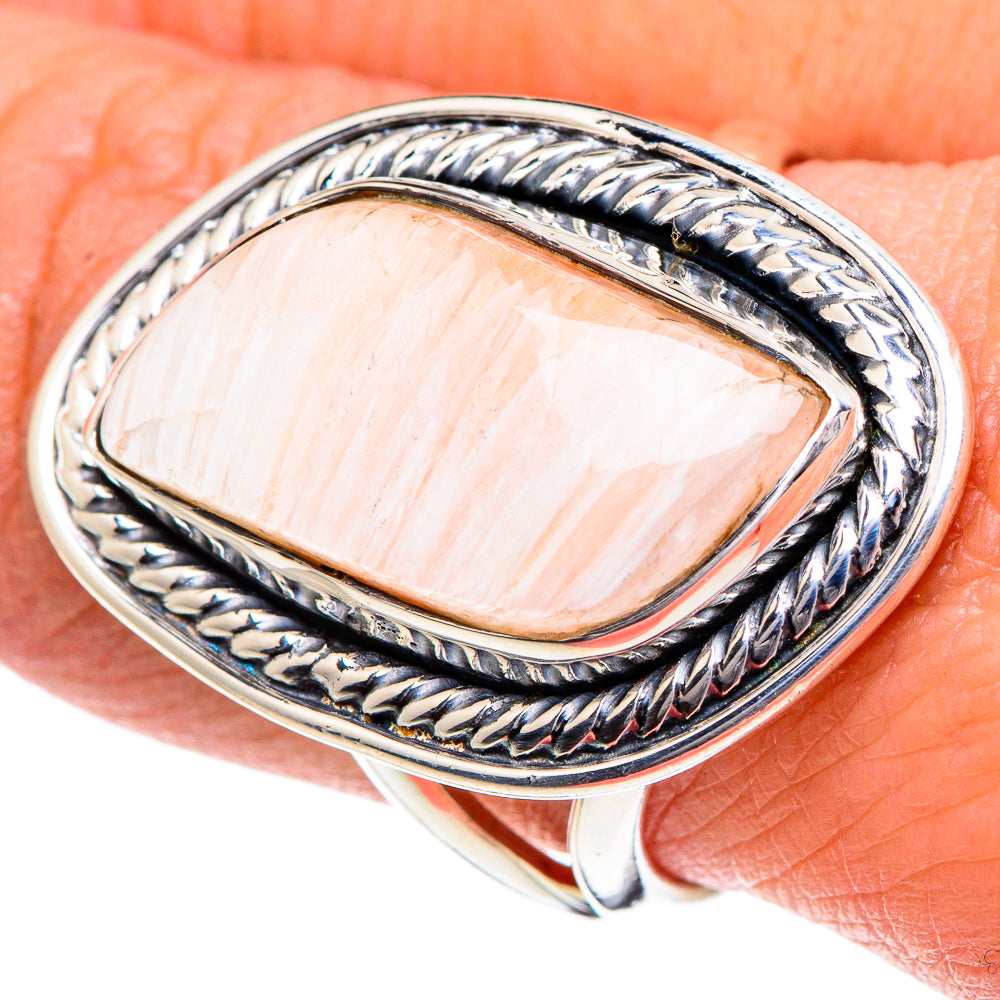 Scolecite Rings handcrafted by Anasilvercos - RING95146