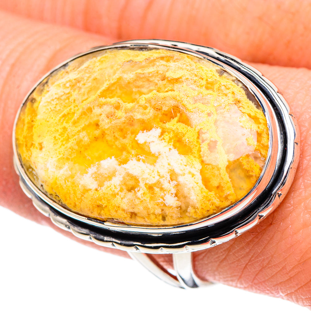 Plume Agate Rings handcrafted by Anasilvercos - RING95147