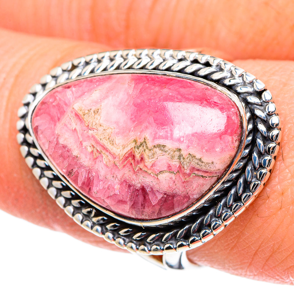 Rhodochrosite Rings handcrafted by Anasilvercos - RING95149