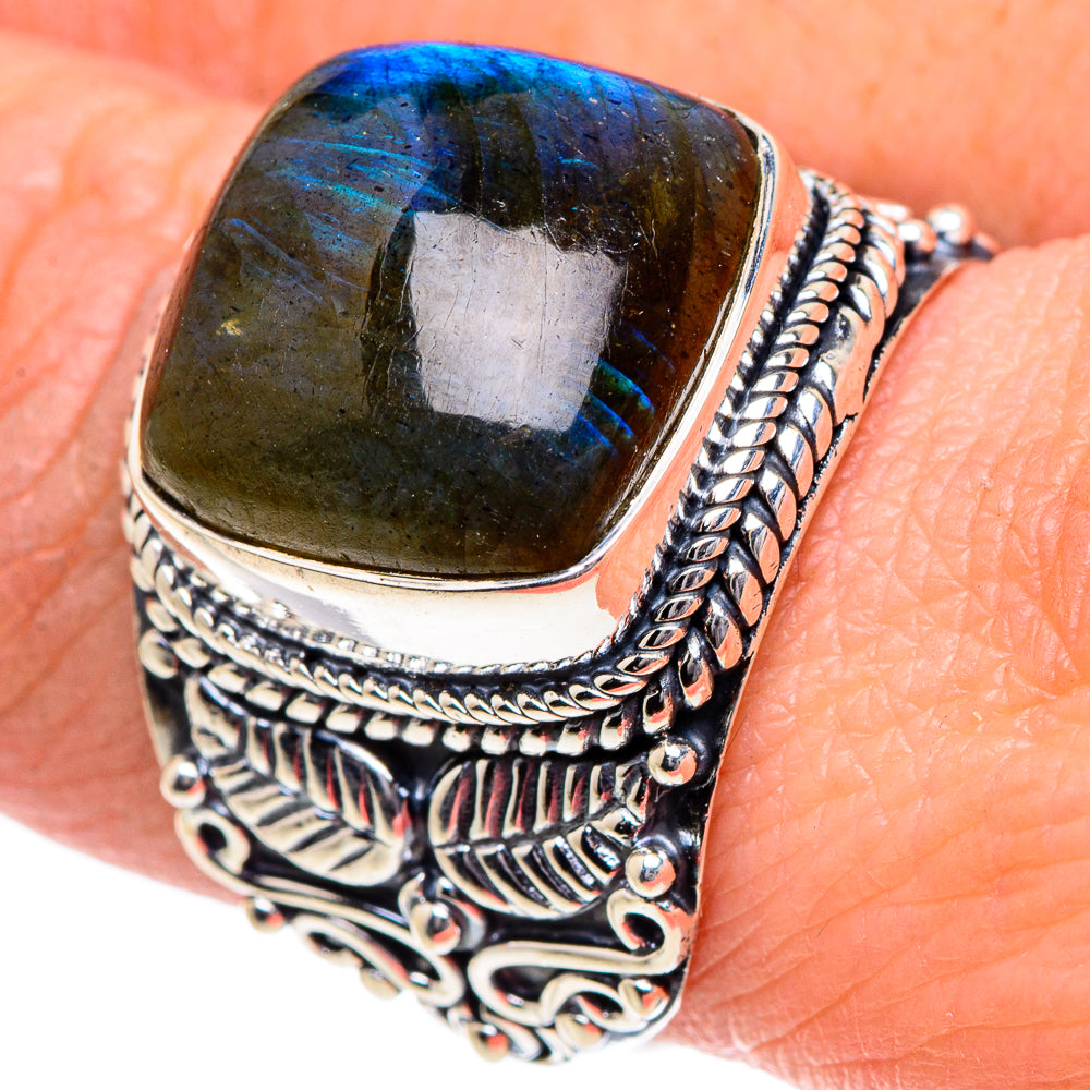 Labradorite Rings handcrafted by Anasilvercos - RING95162