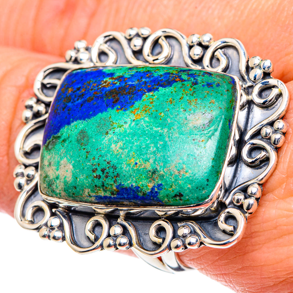 Azurite Rings handcrafted by Anasilvercos - RING95183