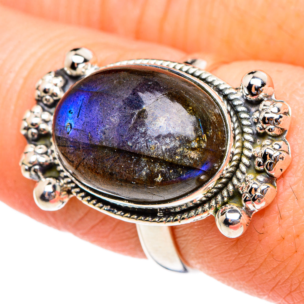 Labradorite Rings handcrafted by Anasilvercos - RING95216
