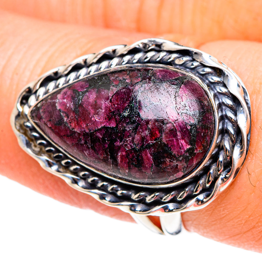 Russian Eudialyte Rings handcrafted by Anasilvercos - RING95227
