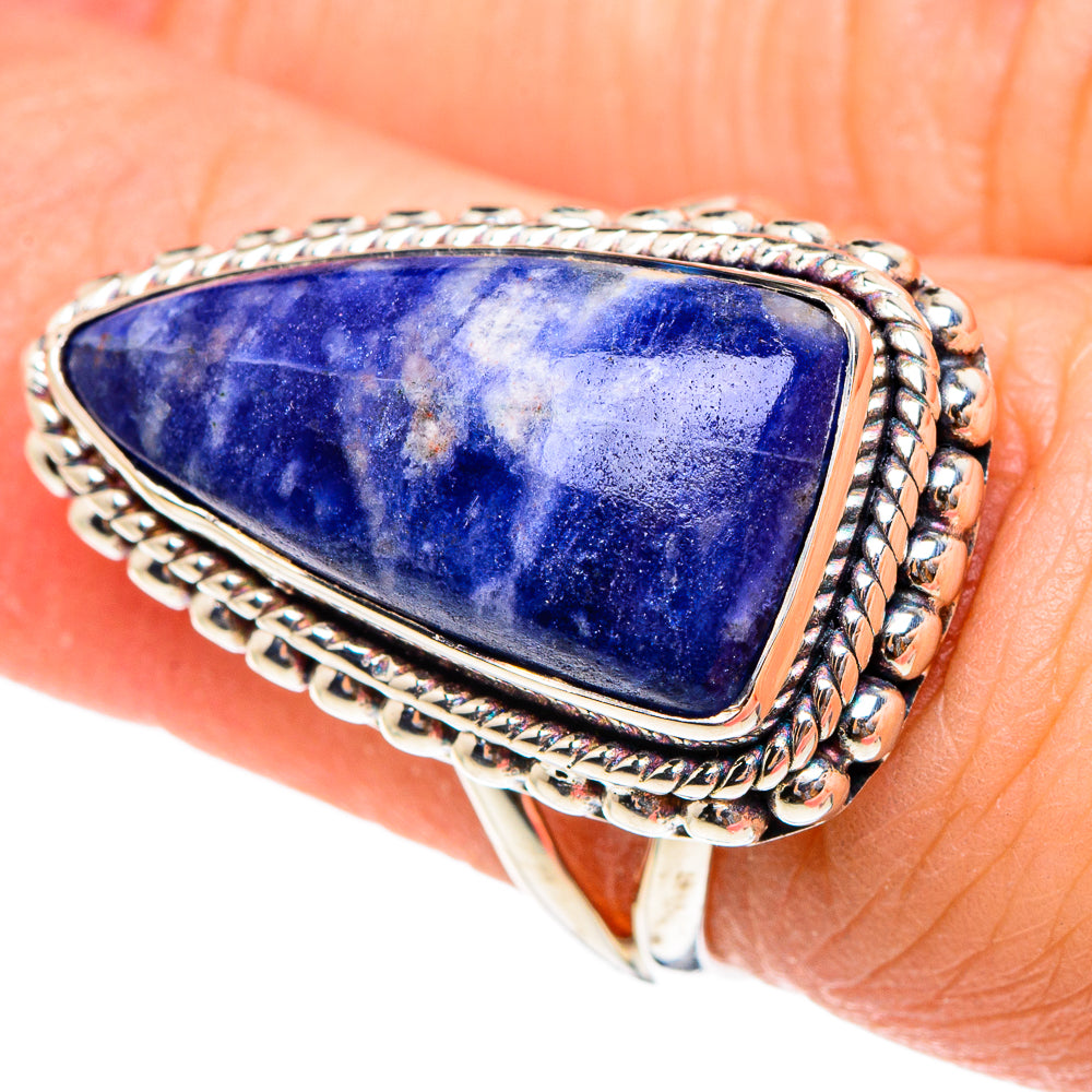 Sodalite Rings handcrafted by Anasilvercos - RING95239