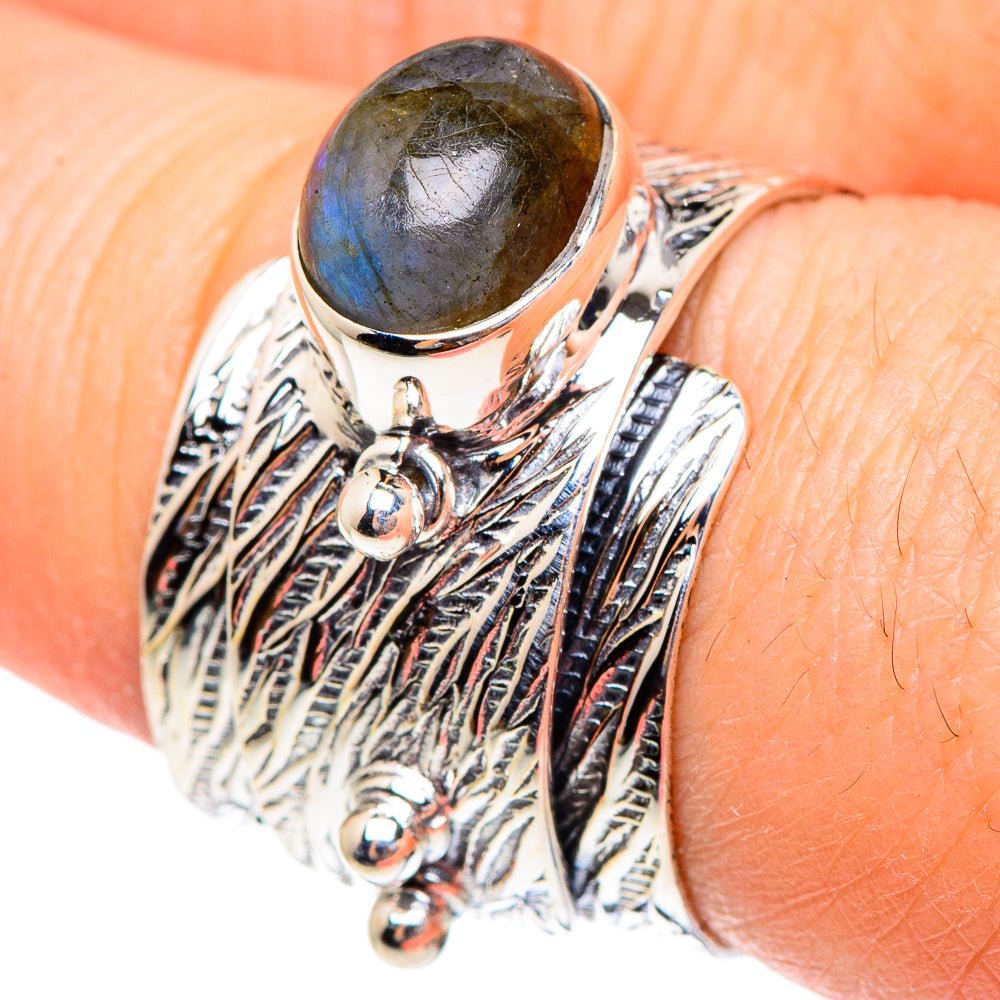 Labradorite Rings handcrafted by Anasilvercos - RING95255