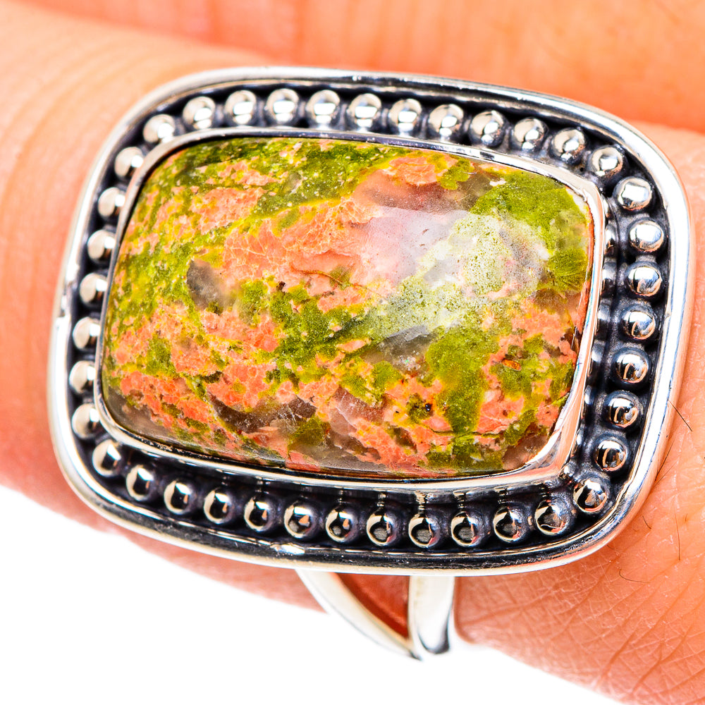 Unakite Rings handcrafted by Anasilvercos - RING95257