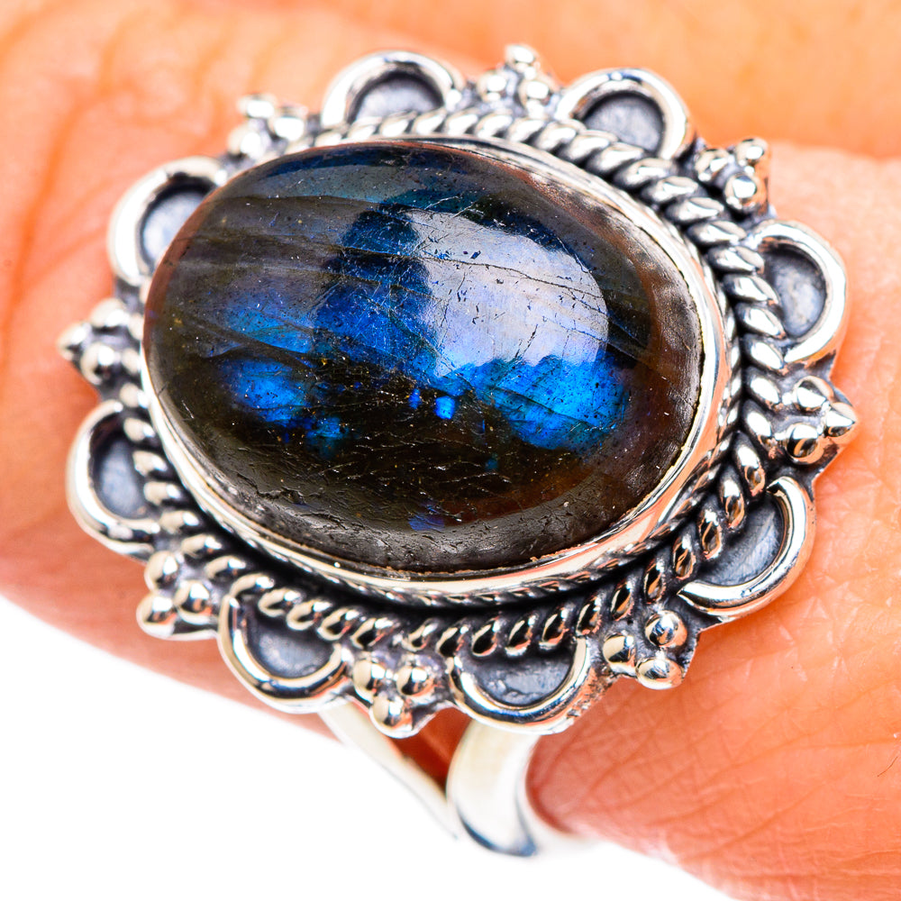 Labradorite Rings handcrafted by Anasilvercos - RING95271