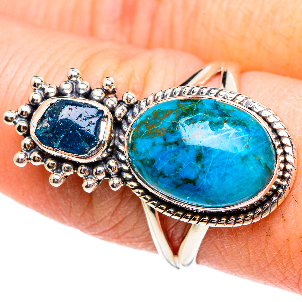 Chrysocolla Rings handcrafted by Anasilvercos - RING95287
