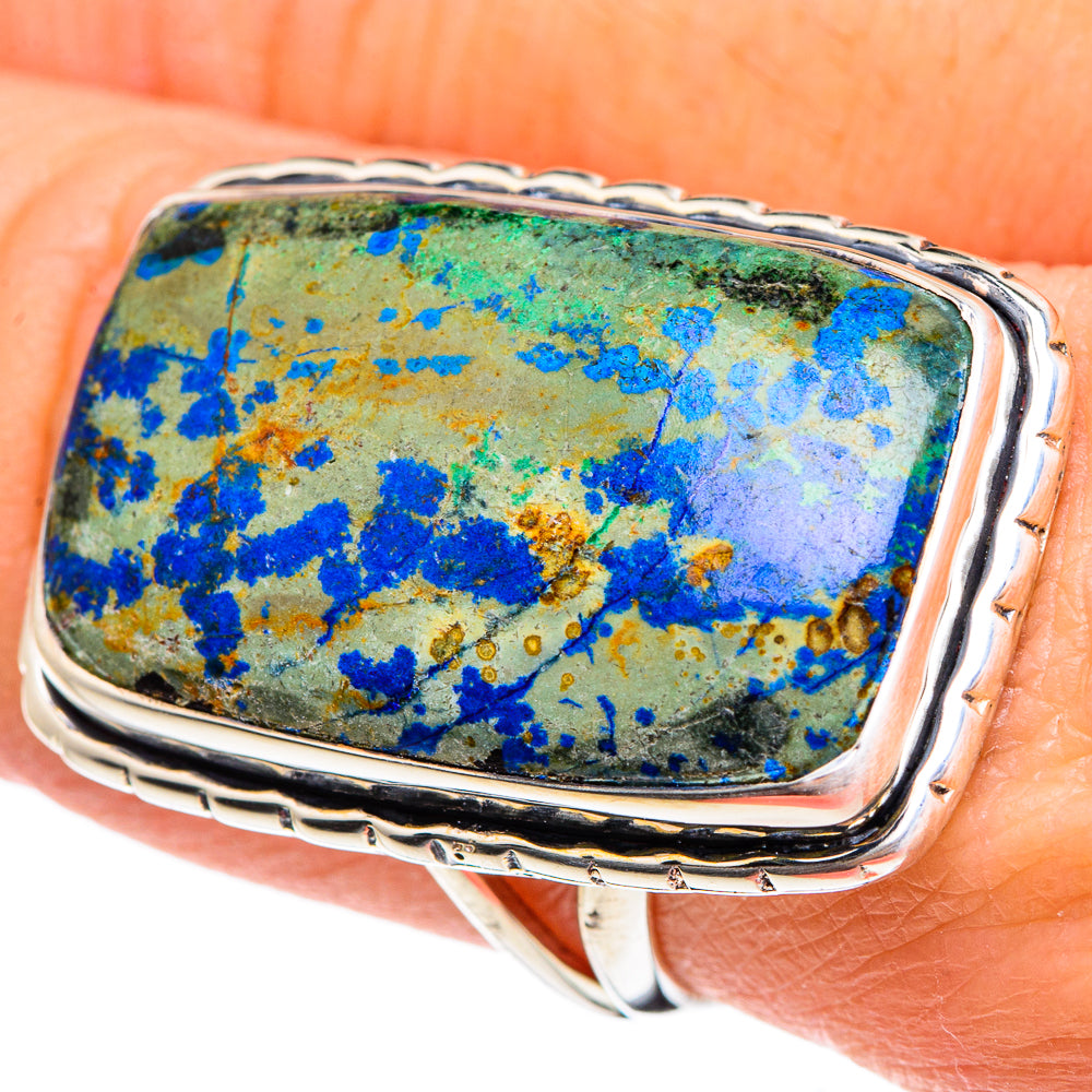 Azurite Rings handcrafted by Anasilvercos - RING95339