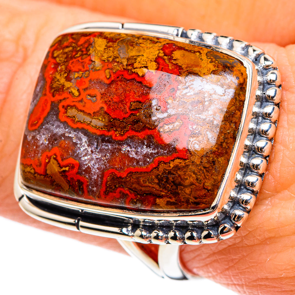 Morocco Agate Rings handcrafted by Anasilvercos - RING95373