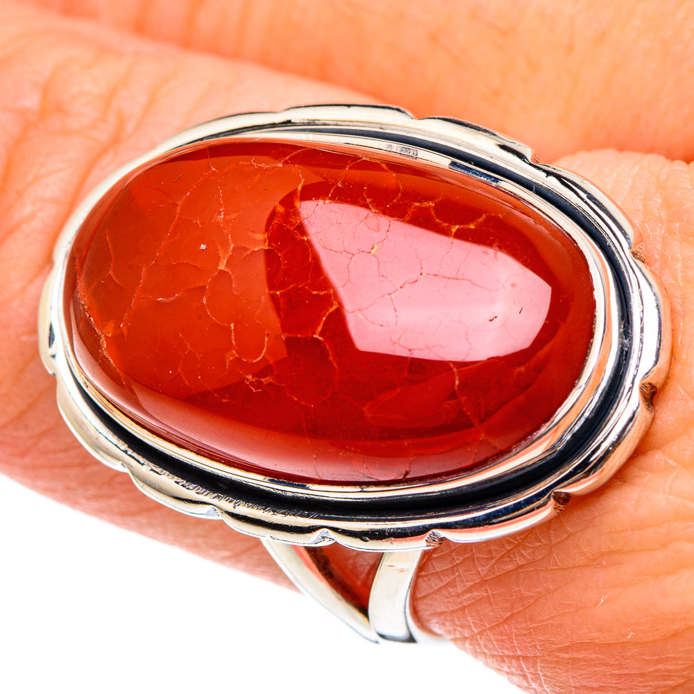 Carnelian Rings handcrafted by Anasilvercos - RING95377