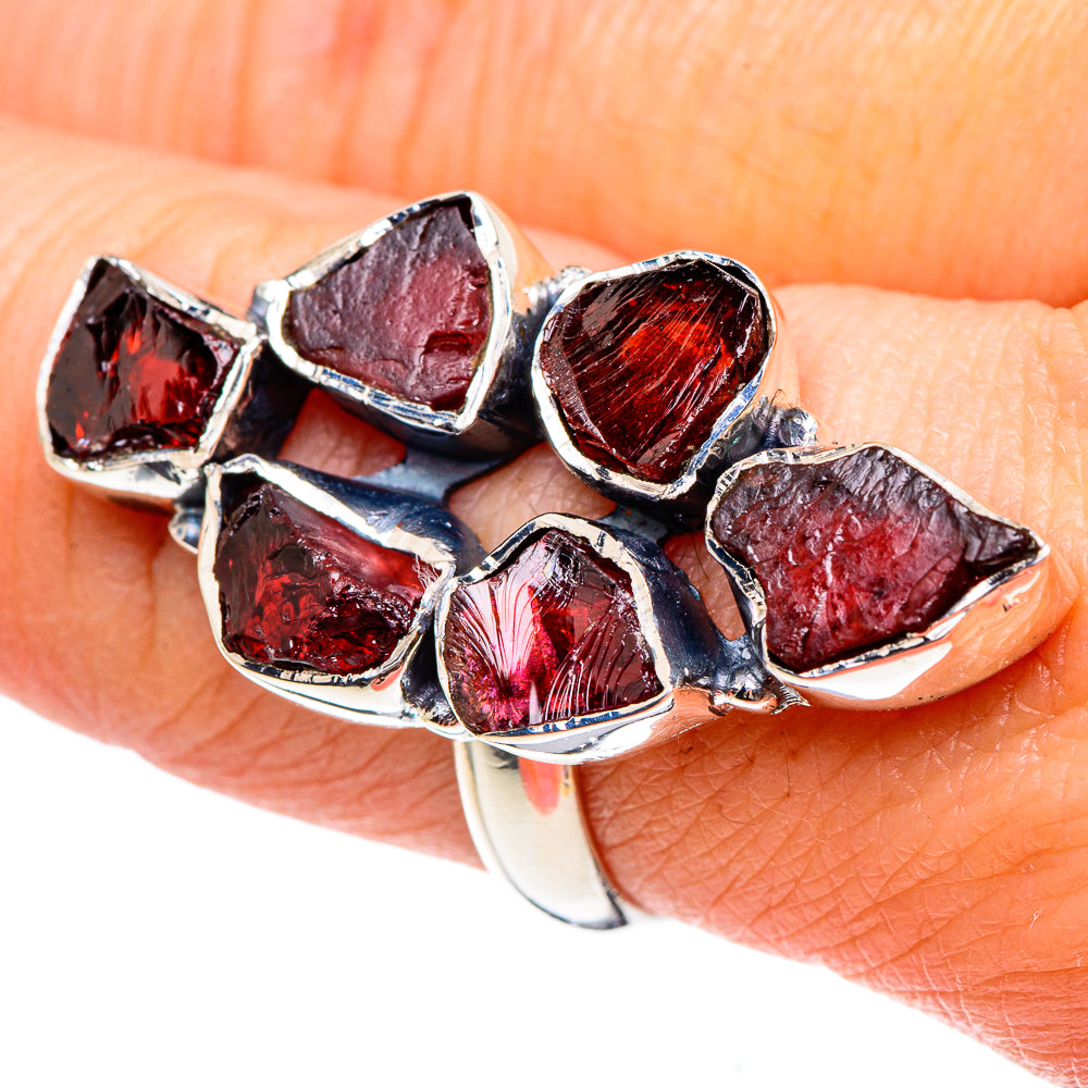 Garnet Rings handcrafted by Anasilvercos - RING95383