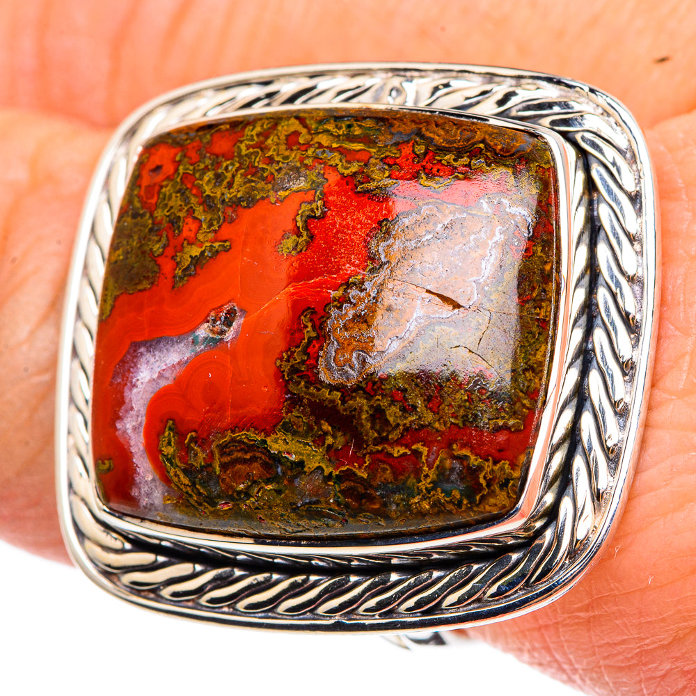 Morocco Agate Rings handcrafted by Anasilvercos - RING95431