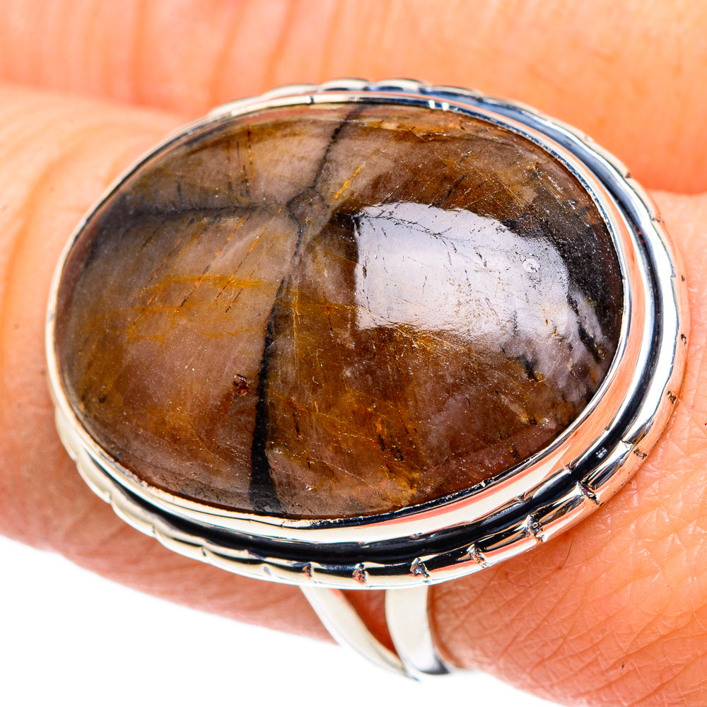Chiastolite Rings handcrafted by Anasilvercos - RING95432
