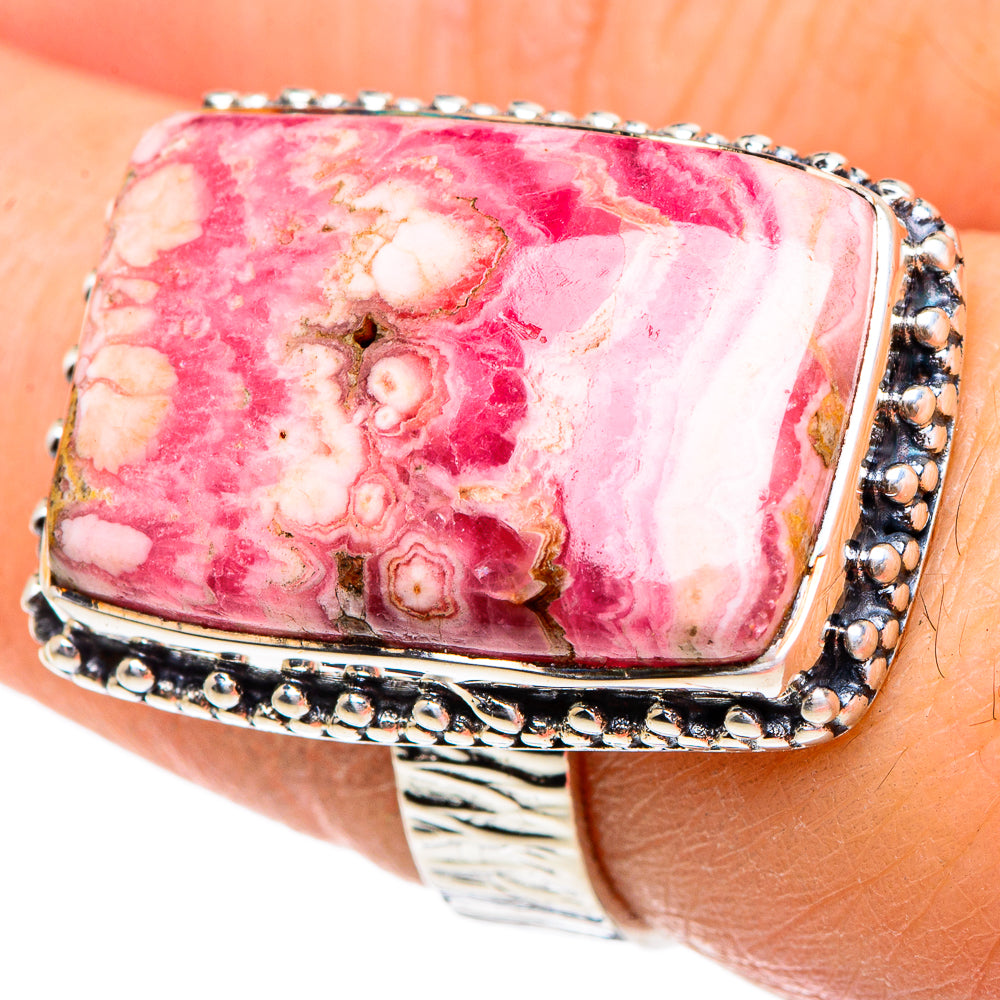 Rhodochrosite Rings handcrafted by Anasilvercos - RING95444
