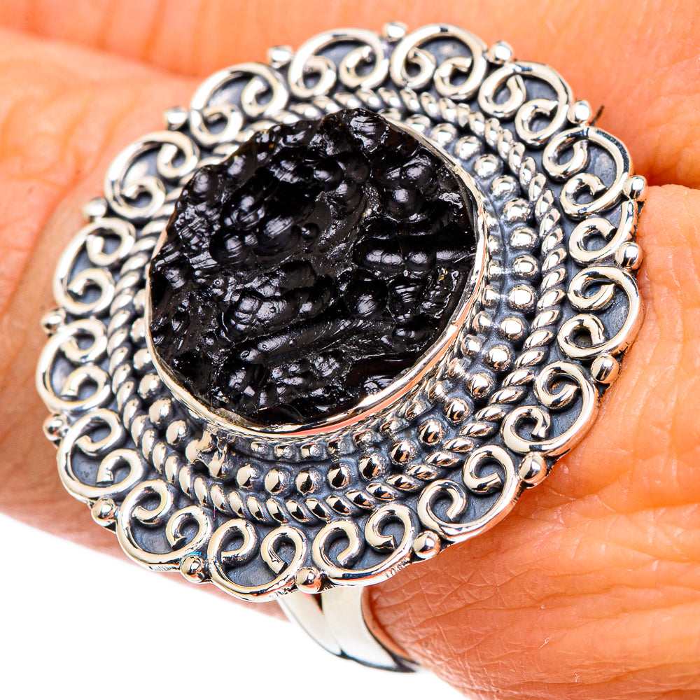Tektite Rings handcrafted by Anasilvercos - RING95449