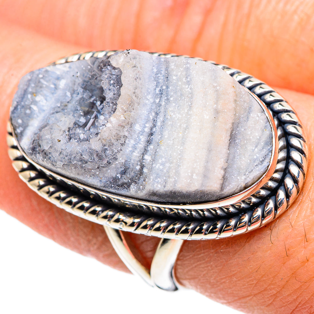 Desert Druzy Rings handcrafted by Anasilvercos - RING95457