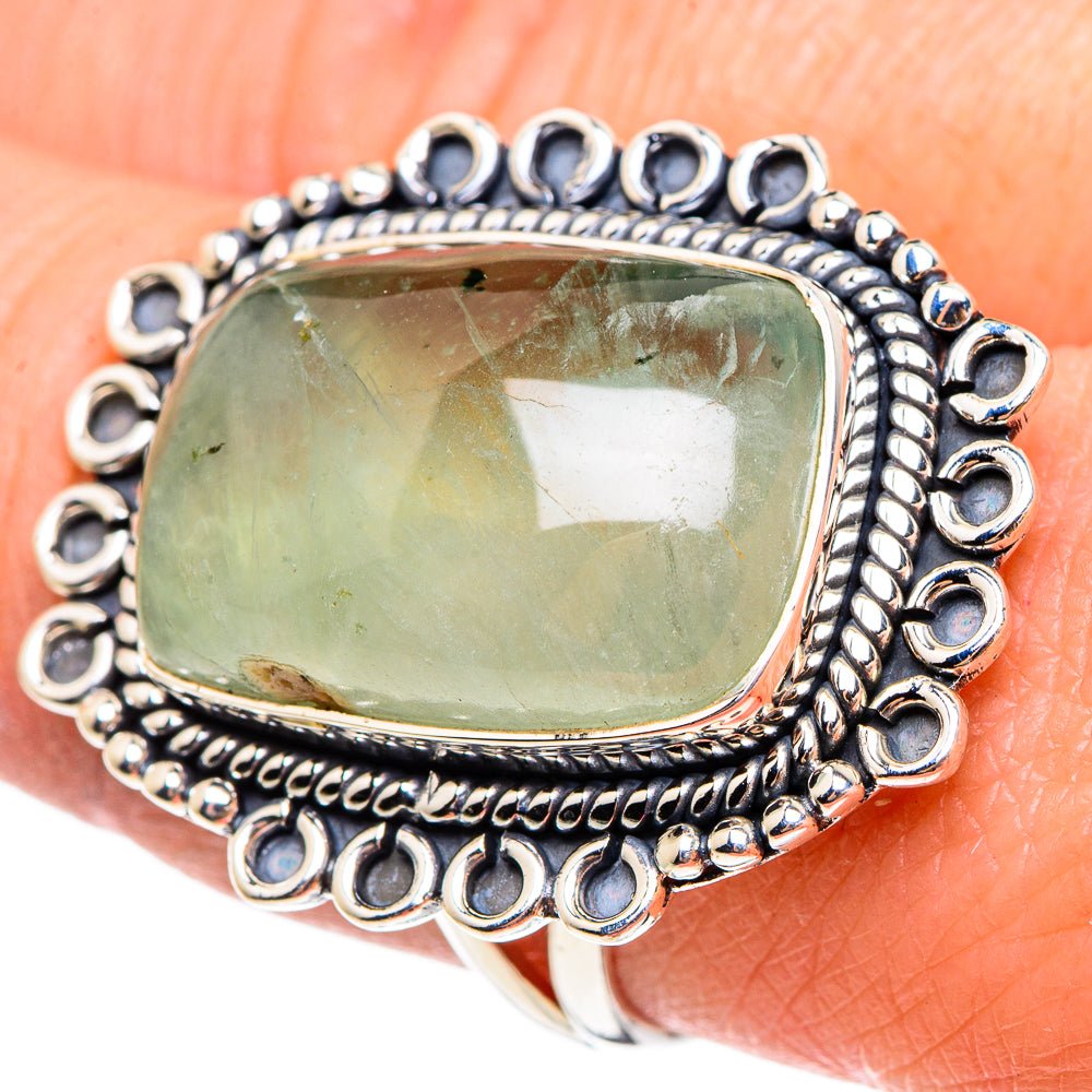 Prehnite Rings handcrafted by Anasilvercos - RING95471