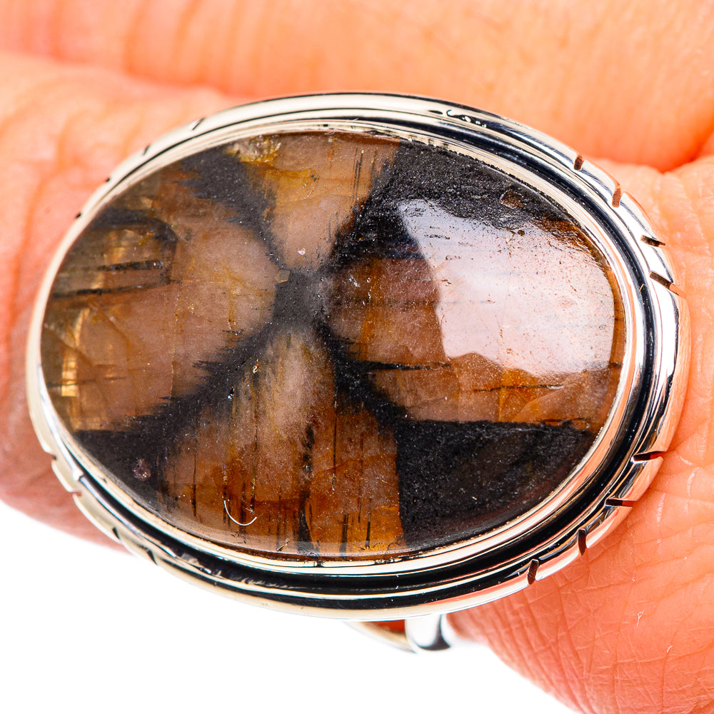 Chiastolite Rings handcrafted by Anasilvercos - RING95477