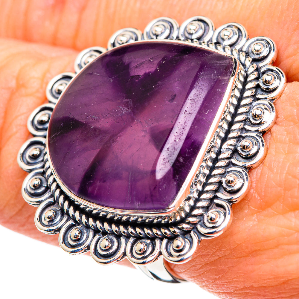Star Amethyst Rings handcrafted by Anasilvercos - RING95487