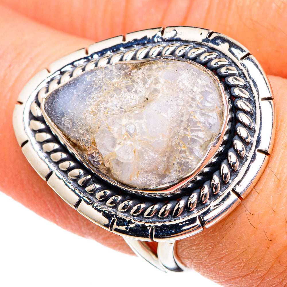 Desert Druzy Rings handcrafted by Anasilvercos - RING95491
