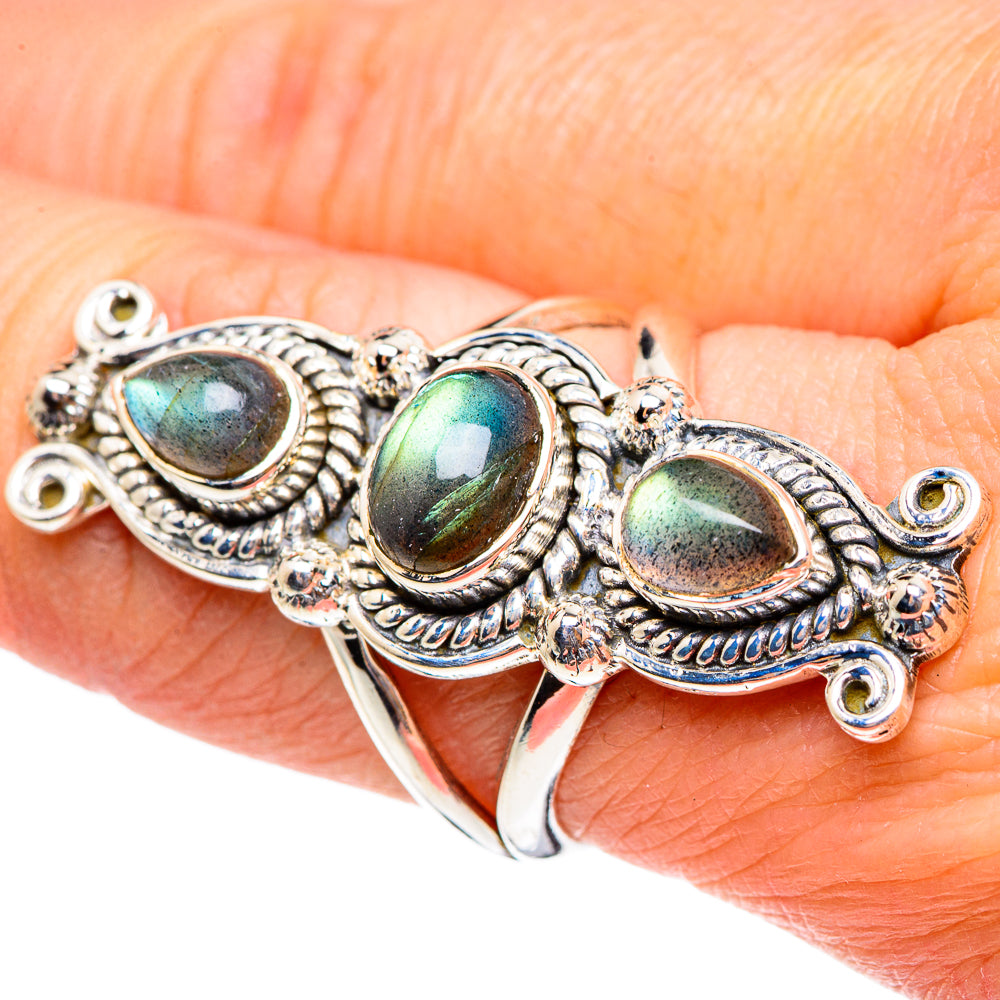 Labradorite Rings handcrafted by Anasilvercos - RING95500