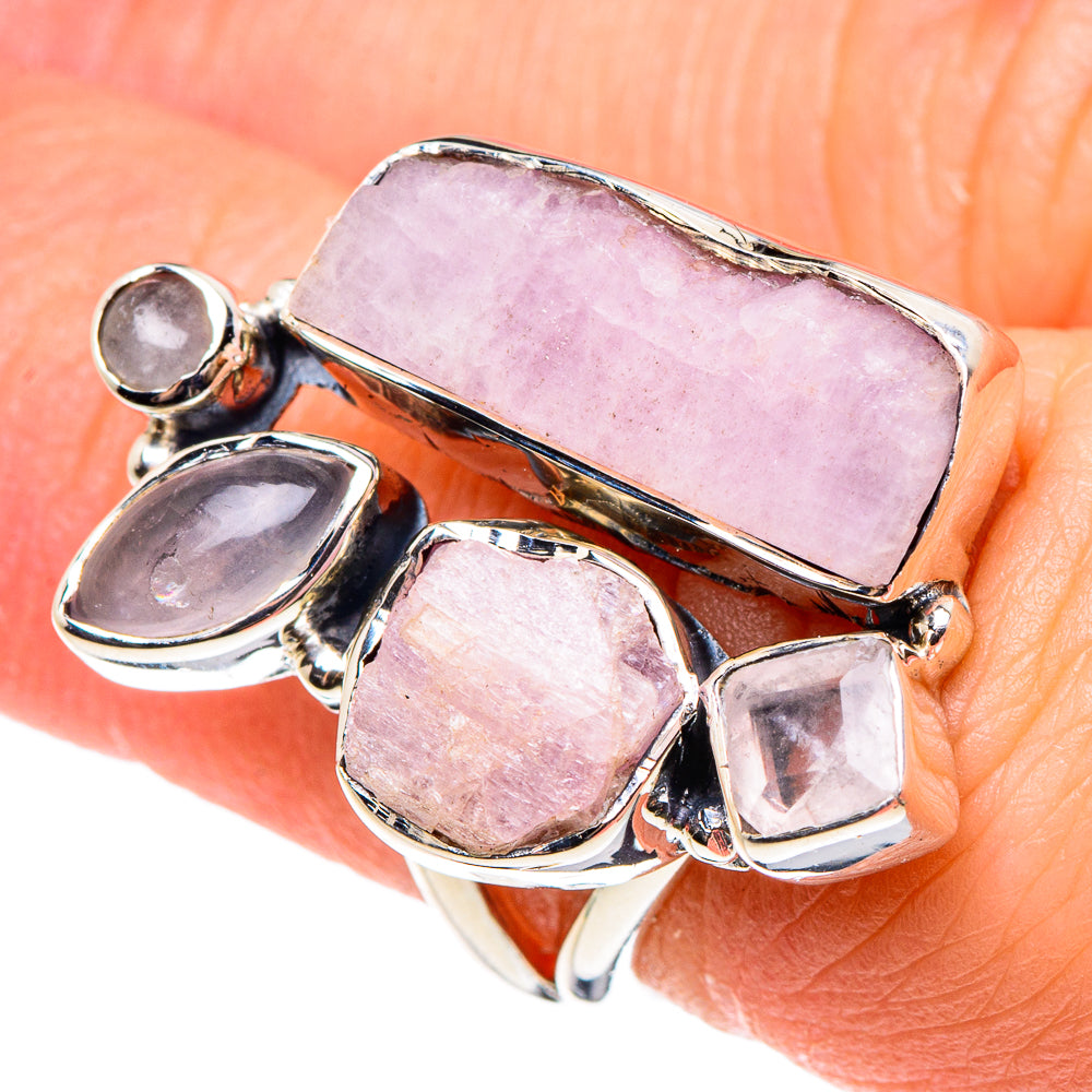 Kunzite Rings handcrafted by Anasilvercos - RING95516