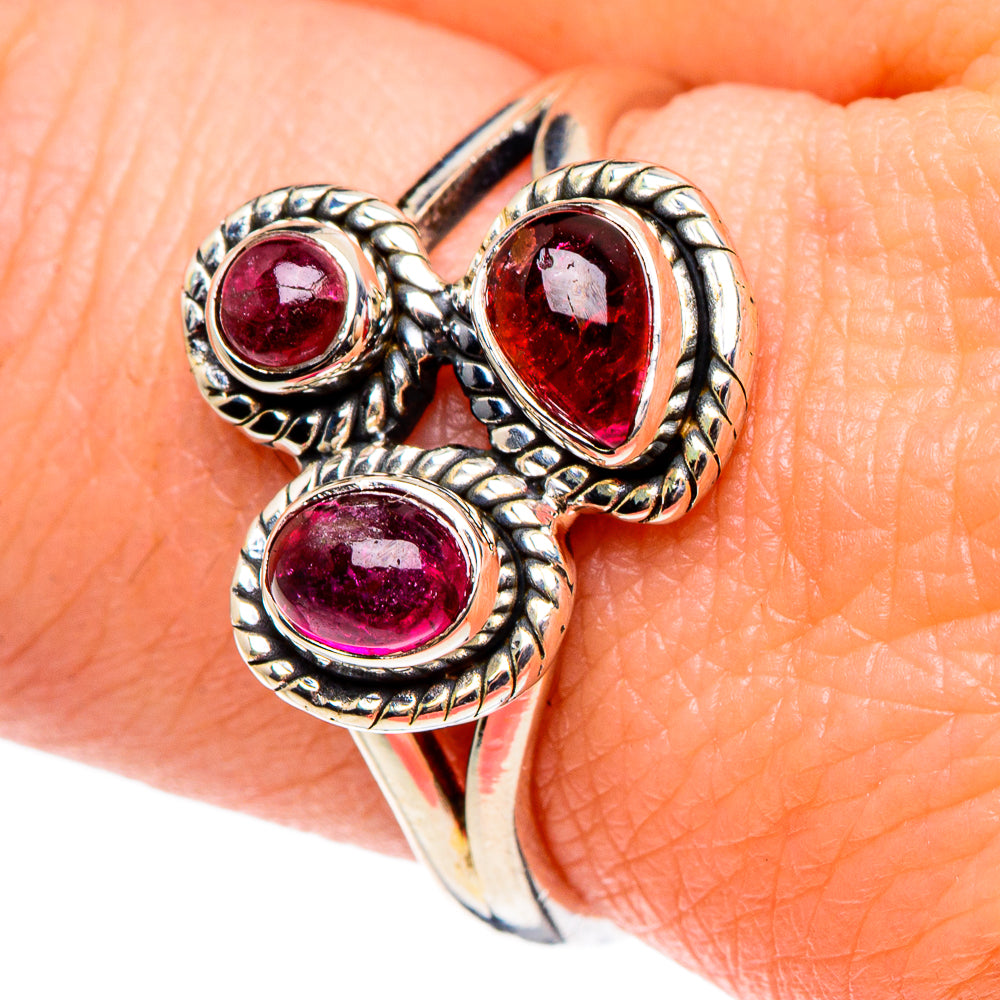 Pink Tourmaline Rings handcrafted by Anasilvercos - RING95543