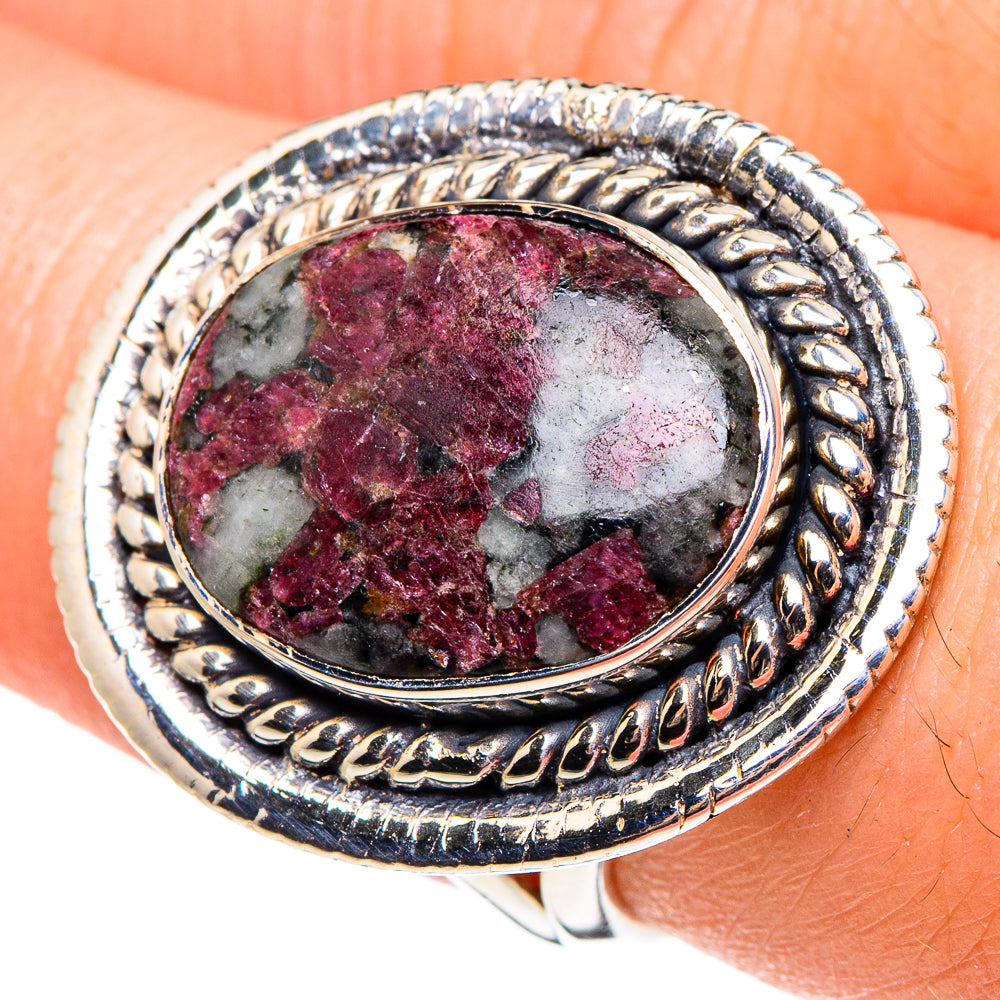 Russian Eudialyte Rings handcrafted by Anasilvercos - RING95546