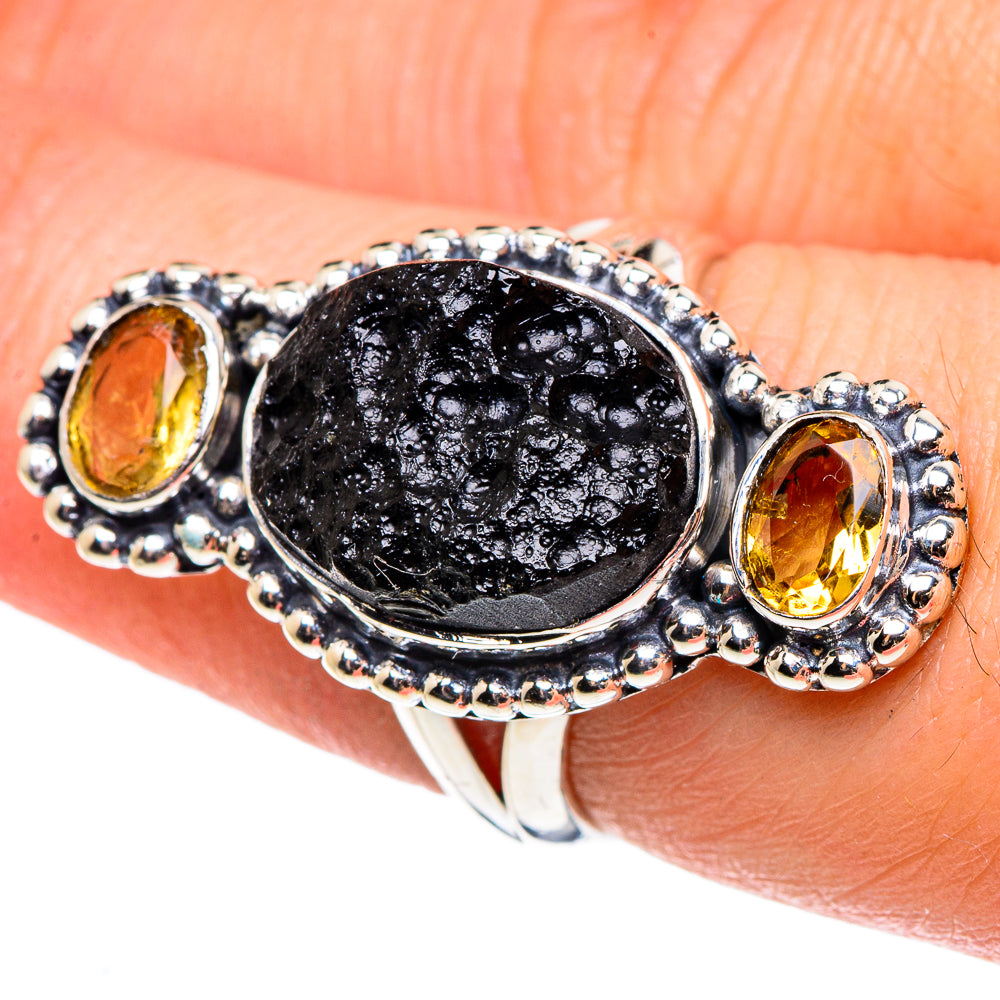 Tektite Rings handcrafted by Anasilvercos - RING95547