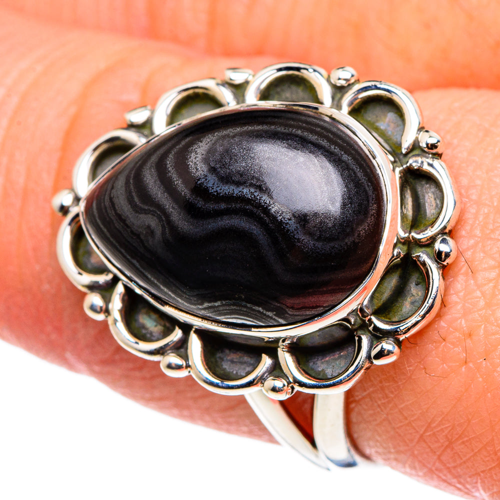 Psilomelane Rings handcrafted by Anasilvercos - RING95548