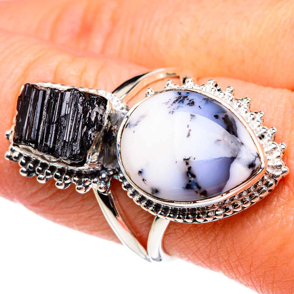 Dendritic Opal Rings handcrafted by Anasilvercos - RING95550
