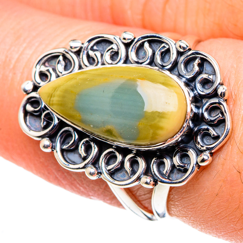 Willow Creek Jasper Rings handcrafted by Anasilvercos - RING95552