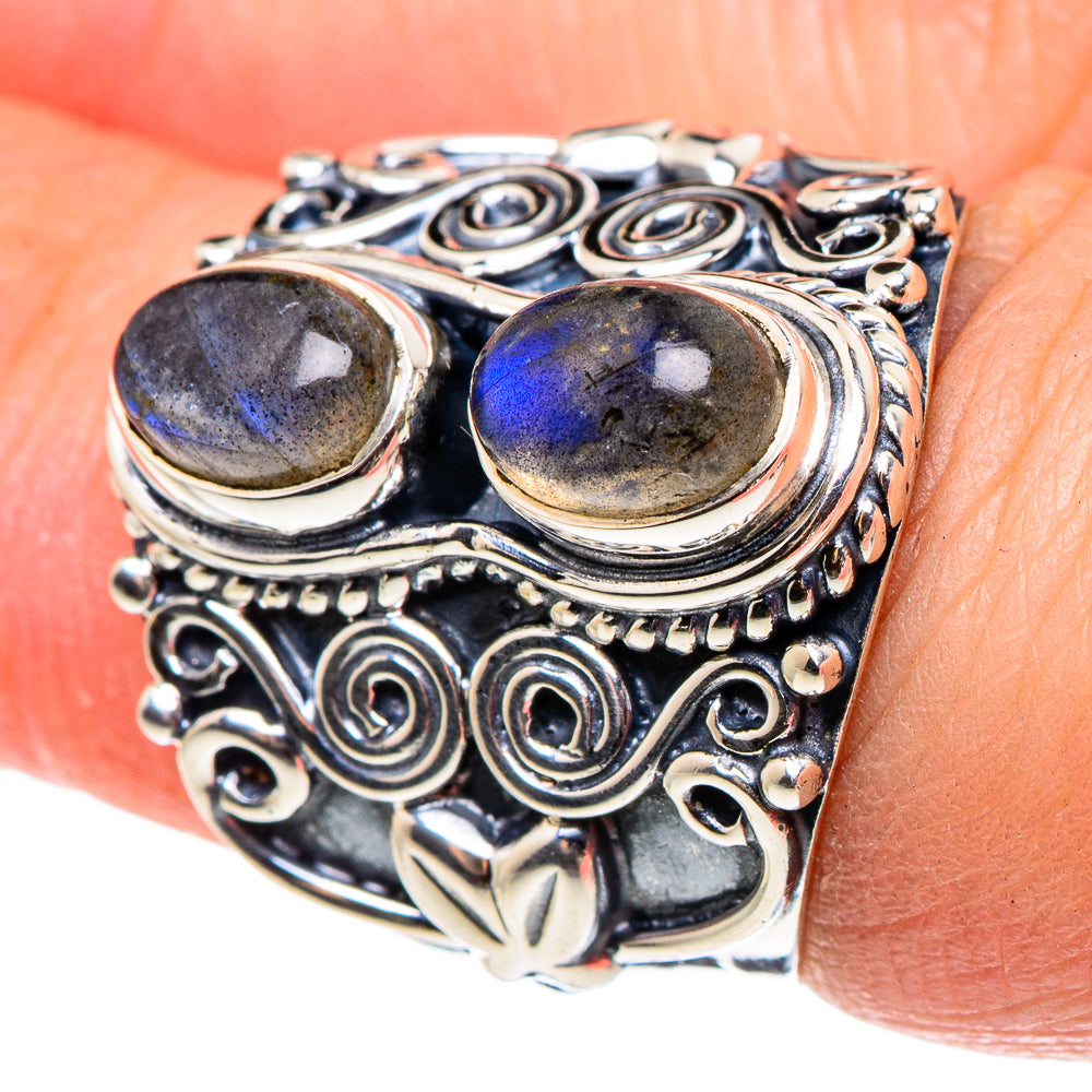 Labradorite Rings handcrafted by Anasilvercos - RING95556