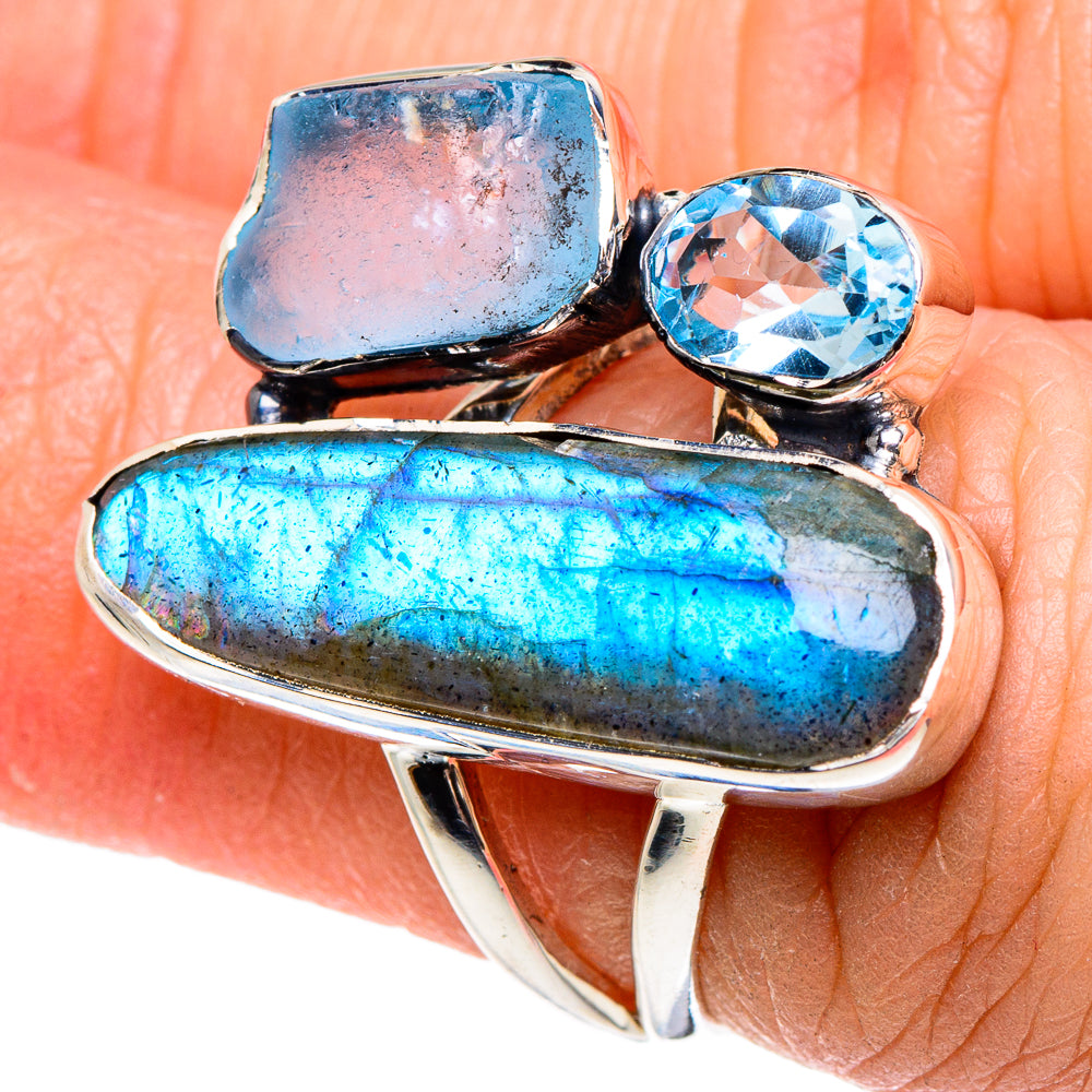 Labradorite Rings handcrafted by Anasilvercos - RING95558