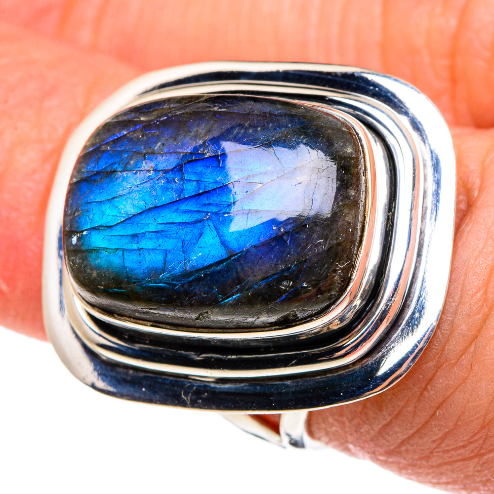 Labradorite Rings handcrafted by Anasilvercos - RING95559