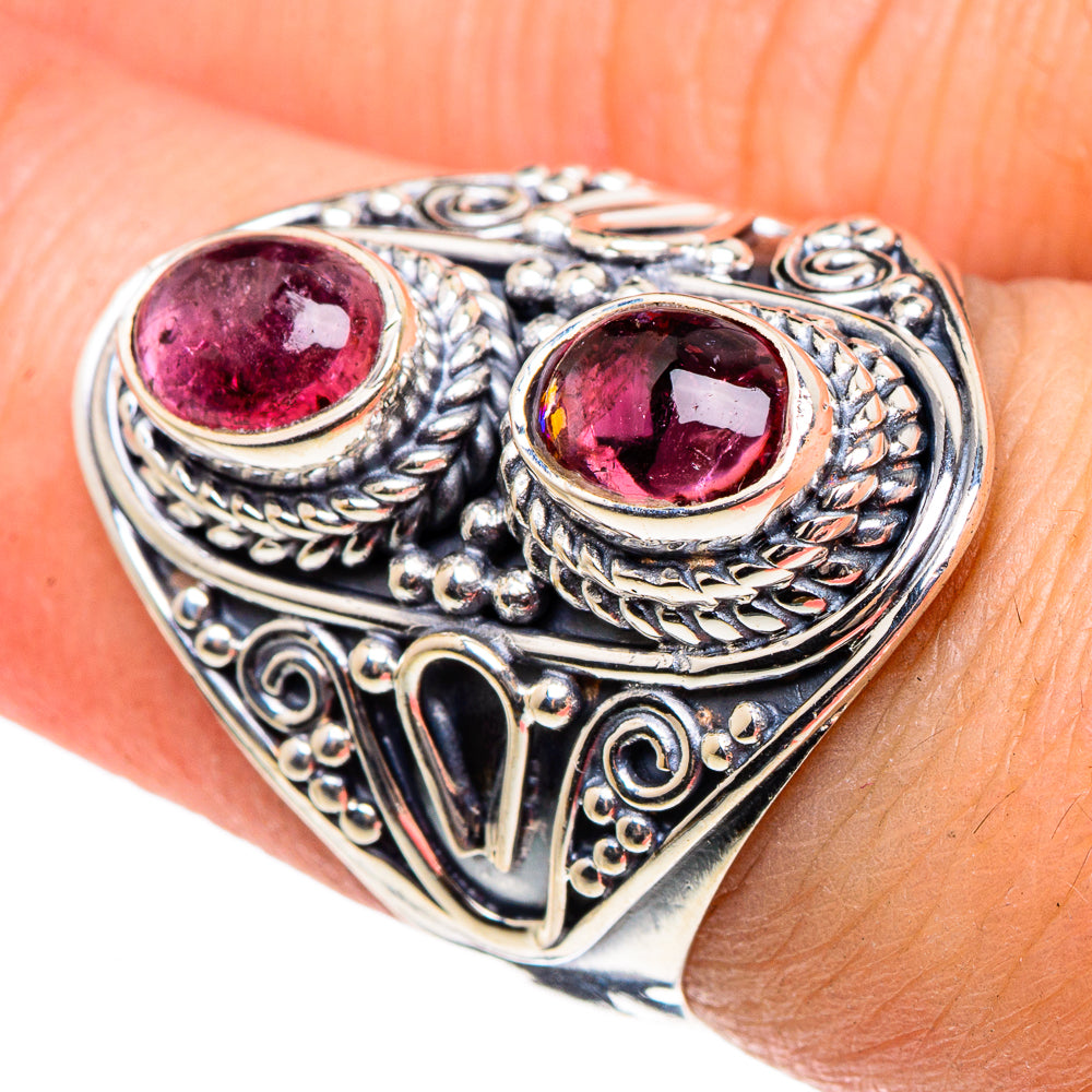 Pink Tourmaline Rings handcrafted by Anasilvercos - RING95567
