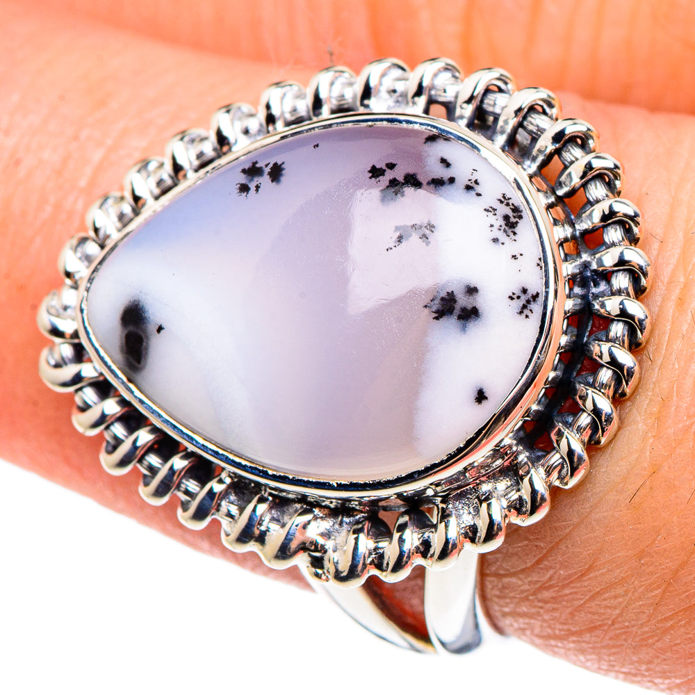 Dendritic Opal Rings handcrafted by Anasilvercos - RING95572