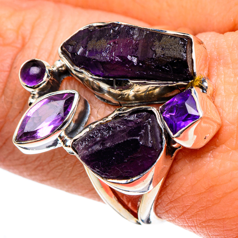 Amethyst Rings handcrafted by Anasilvercos - RING95593