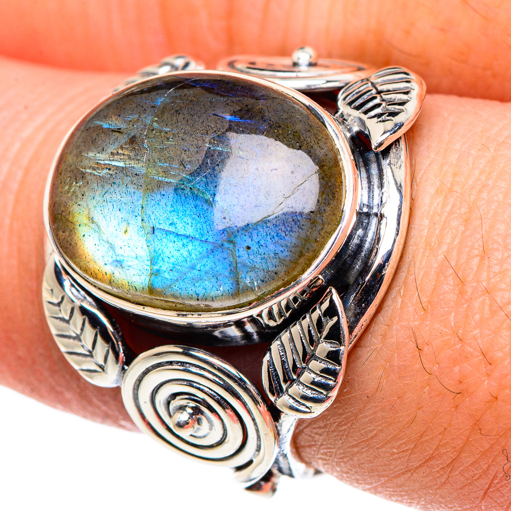 Labradorite Rings handcrafted by Anasilvercos - RING95597