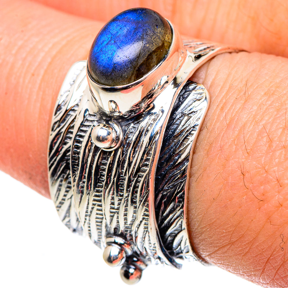Labradorite Rings handcrafted by Anasilvercos - RING95598
