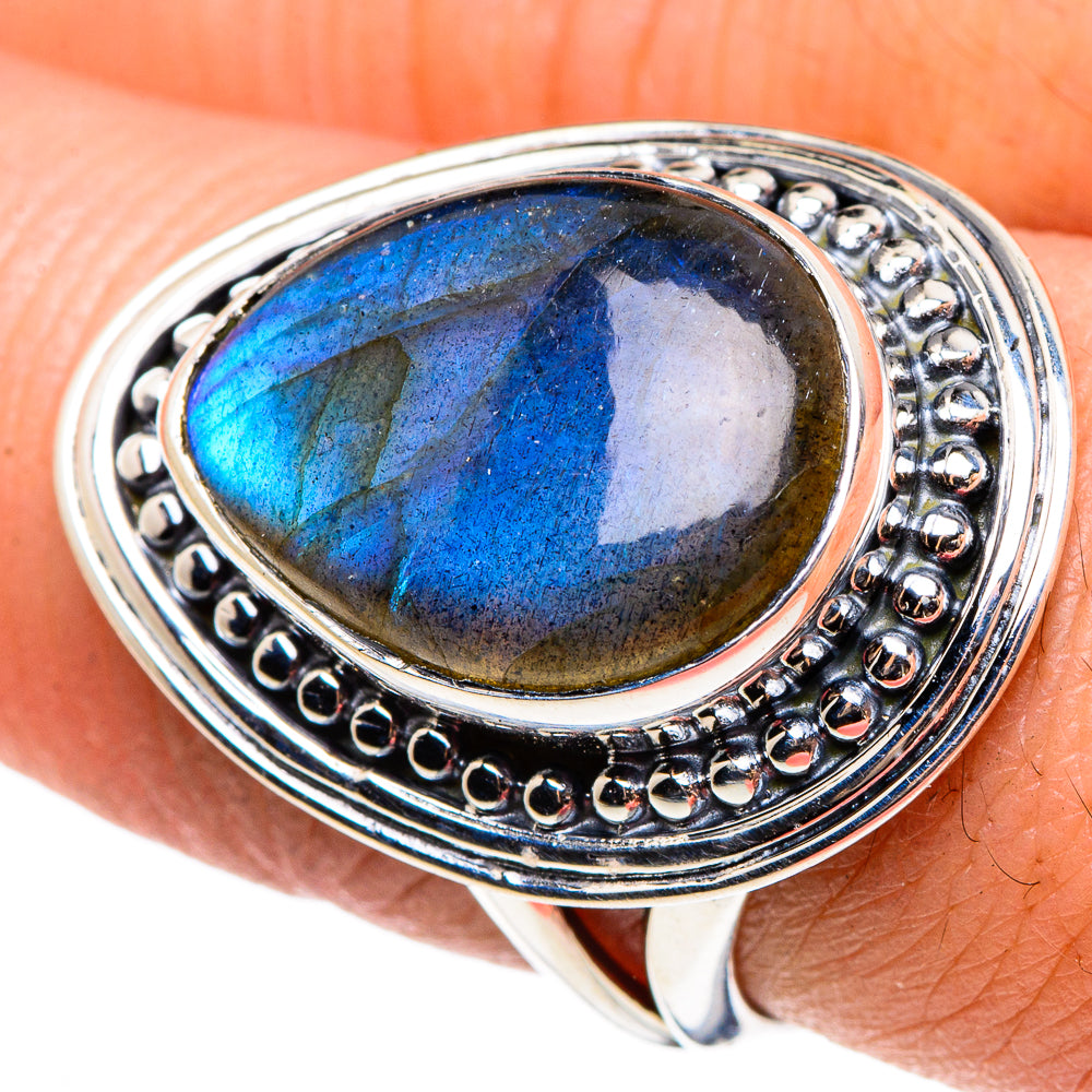 Labradorite Rings handcrafted by Anasilvercos - RING95603