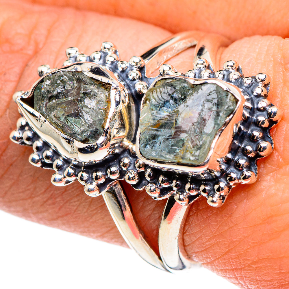 Aquamarine Rings handcrafted by Anasilvercos - RING95604