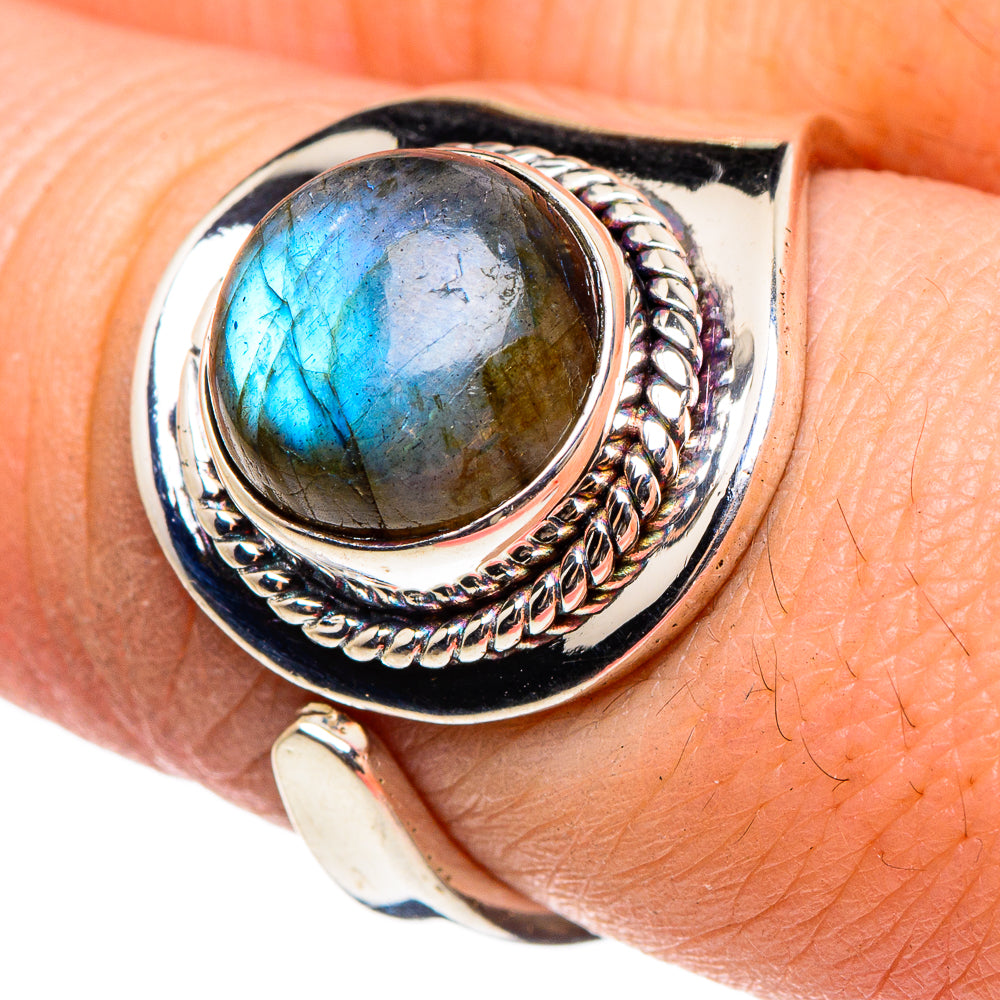 Labradorite Rings handcrafted by Anasilvercos - RING95605