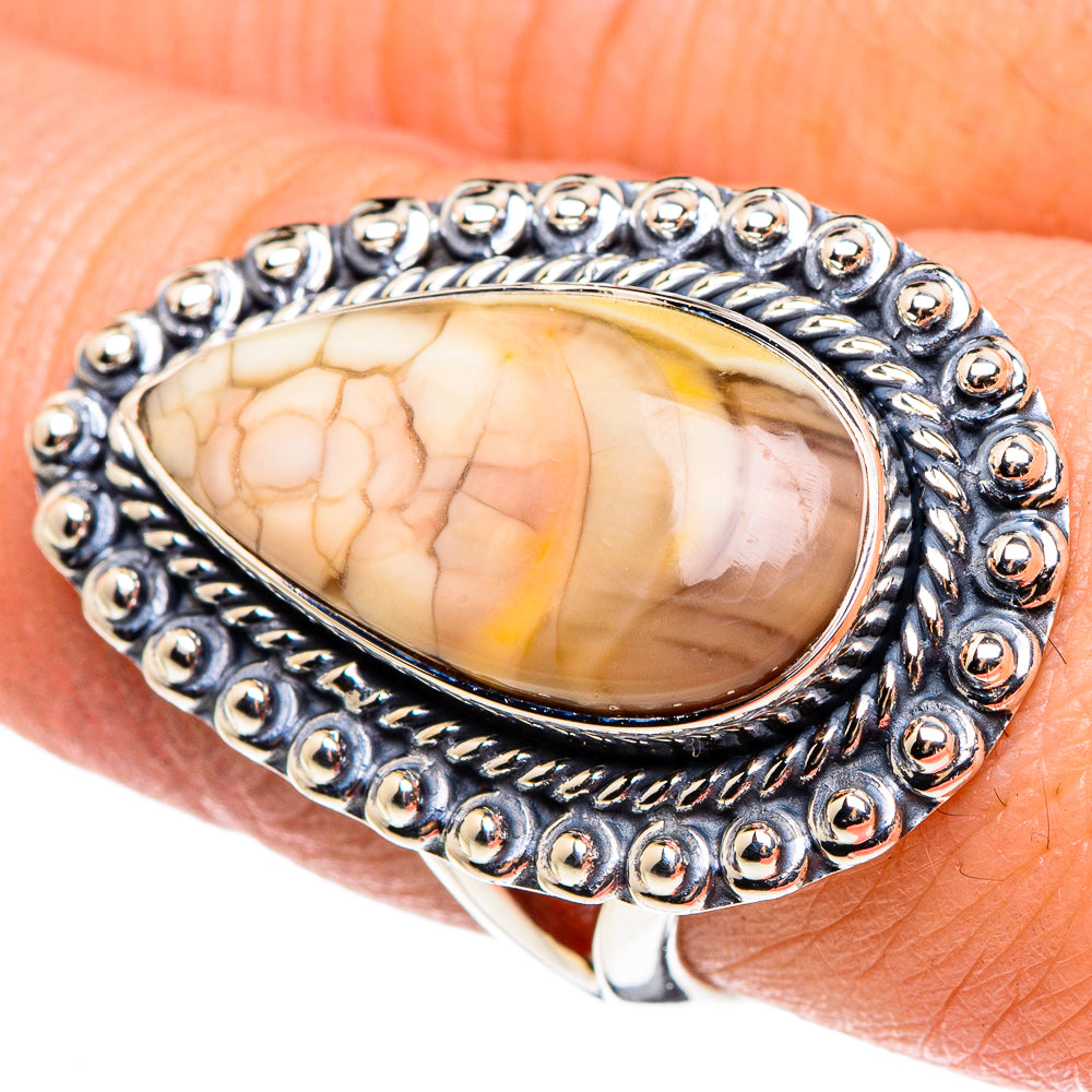 Willow Creek Jasper Rings handcrafted by Anasilvercos - RING95618